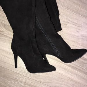 Over the knee heel boots